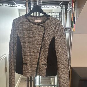 Calvin Klein Women's Black and White Blazer